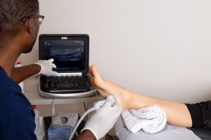 Ultrasound imaging in podiatry, Échographie en podiatrie